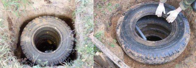септик из покрышек своими руками схема