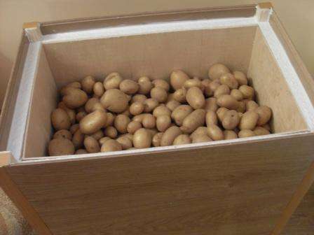 Ящики для хранения картофеля дома