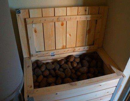Как сделать ящик для хранения картофеля зимой своими руками?