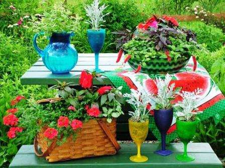 Дачные участки, оформление своими руками, фото